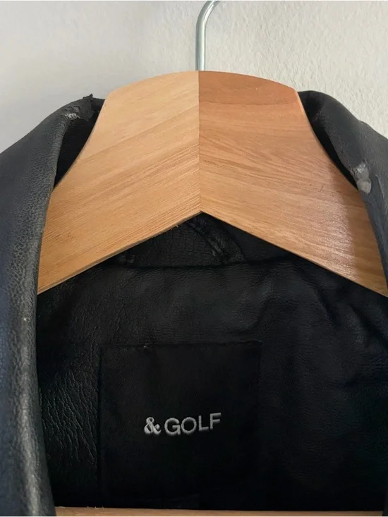 Black Stud-Embellished Faux Leather Moto Jacket - Picture 4 of 4